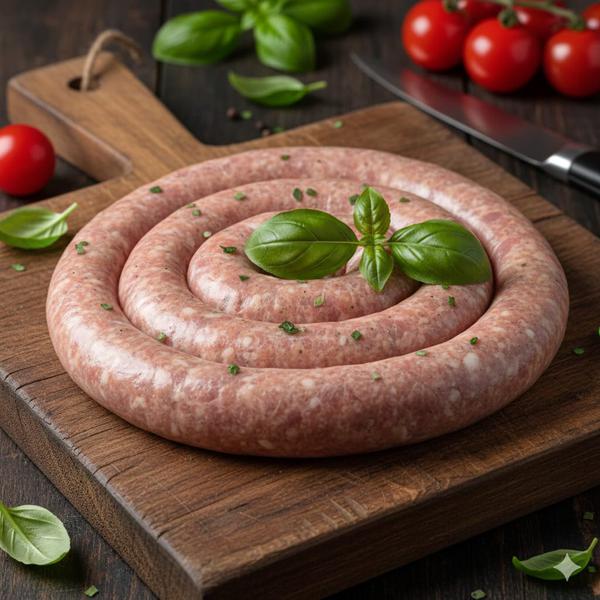 LINGUIÇA C/ MANJERICÃO