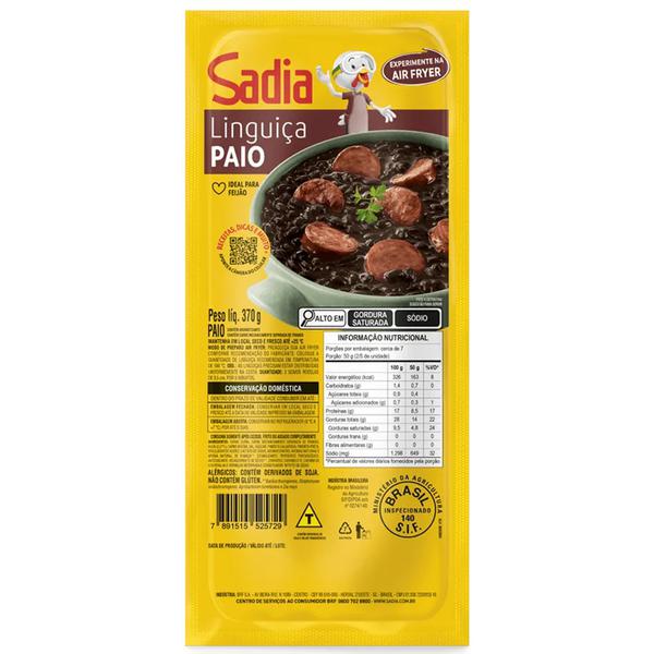 LINGUIÇA TIPO PAIO SADIA 370GR