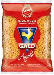 MACARRÃO GALO SEMOLA ARGOLA 500GR
