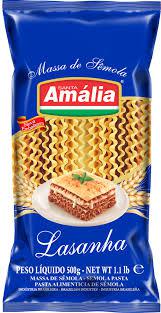 MACARRÃO LASANHA SANTA AMALIA SÊMOLA 500GR