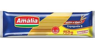 MACARRÃO SANTA AMALIA SÊMOLA ESPAGUETE 8 750G