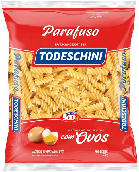 MACARRÃO TODESHINI OVOS PARAFUSO 500G