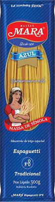 MACARRAO ESPAGUETE MARA AZUL 500GR