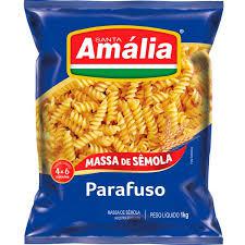 MACARRAO STA. AMALIA SEMOLA 1KG PARAFUSO