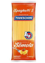 MACARRAO TODESCHINI 1KG SEMOLA ESPAGUETE N.5