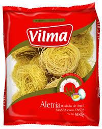 MACARRAO VILMA OVOS ALETRIA 500GR CABELO ANJO