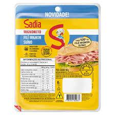 MIGNONETO FATIADO SADIA 180GR FILÉ MIGNON SUÍNO