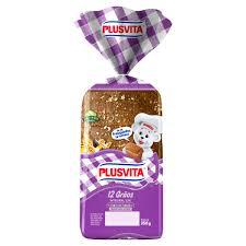 PAO INTEGRAL 12 GRAOS 350G PLUS VITA