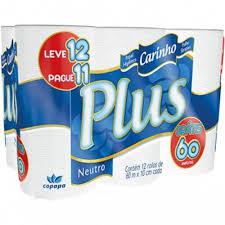 PAPEL HIG. CARINHO PLUS 60M 12UND
