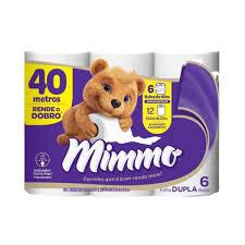 PAPEL HIGIÊNICO FOLHA DUPLA - MIMMO 40MT C/6