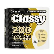 PAPEL TOALHA CLASSY 200FLS 19X22CM