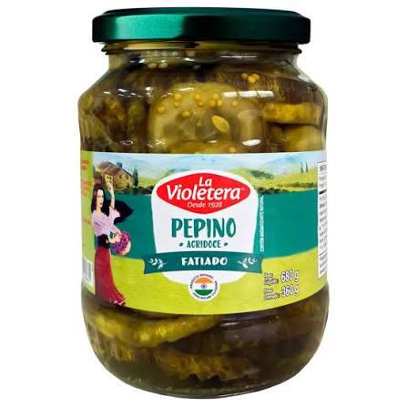 PEPINO LA VIOLETE FATIADO AGRIDOCE 360G