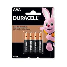 PILHA DURACELL ALCALINA AAA 4UN PALITO