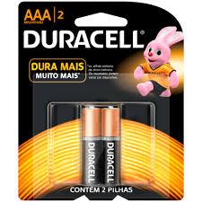 PILHA PALITO DURACEL AAA C/2