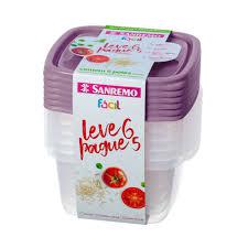 POTE PLAS. 800ML FACIL C/6 SANREM