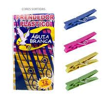 PRENDEDOR DE ROUPAS PLAST AGUIA BRANCA C/12