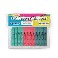 PRENDEDOR DE ROUPAS PLAST C/12