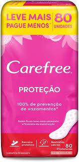 PROTETOR DIÁRIO CAREFREE PROTEÇÃO C/ 80UN