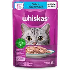 RAÇÃO WHISKAS ADULTO ATUM 85G SACHÊ