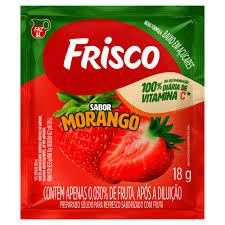 REFRESCO EM PO FRISCO MORANGO C/18