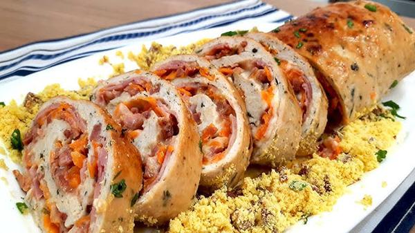 ROCAMBOLE DE FRANGO 1KG DACASA SABORES DIVERSOS