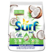 SABÃO EM PÓ SURF 1,6KG SACHE CUIDADO DO COCO
