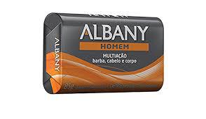 SABONETE ALBANY SUAVE 85G HOMEM LARANJA