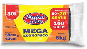 SACO LIXO EMBALIXO S ECONOMICO 30L