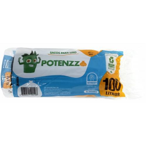 SACO LIXO POTENZZO ROLO 100L C/16