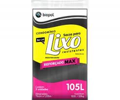 SACO LIXO ROLO MAX LAR PRETO 105L 76X105 C/ 10UN