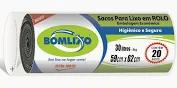 SACO LIXO ROLO MAX LAR PRETO 30L 59X62 C/ 20UNID