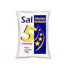SAL MOIDO IODADO 5 ESTRELAS 1KG
