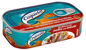 SARDINHA COQUEIRO MOLHO DE TOMATE 125GR