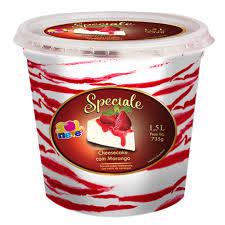 SORVETE POTE 1,5LT SPECIALE CHEESECAKE C/ MORANGO