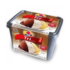 SORVETE SOLNEVE 1,5L TRI SABOR CHOC. FLOCOS CREME