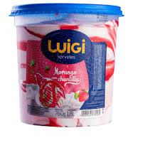 SORVETES 1,6L MORANGO COM CHANTILLY LUIGI