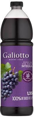 SUCO DE UVA GALIOTTO INTEGRAL PET 1,35LT TINTO