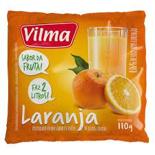 SUCO EM PÓ VILMA LARANJA 110GR