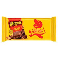 TABLETE CHOCOLATE AO LEITE GAROTO CROCANTE 80GR