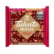 TALENTO GAROTO 75G AMENDOIN E AVELA