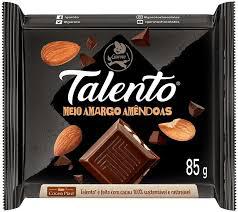 TALENTO TABLETE MEIO AMARGO 85GR