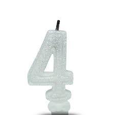 VELA DE ANIV SUPER BRANCA N 4 SABORFESTA