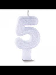 VELA DE ANIVERSARIO SUPER BRANCA N5