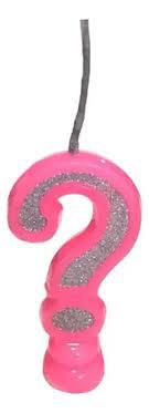 VELAS INTERROGACAO ROSA C1