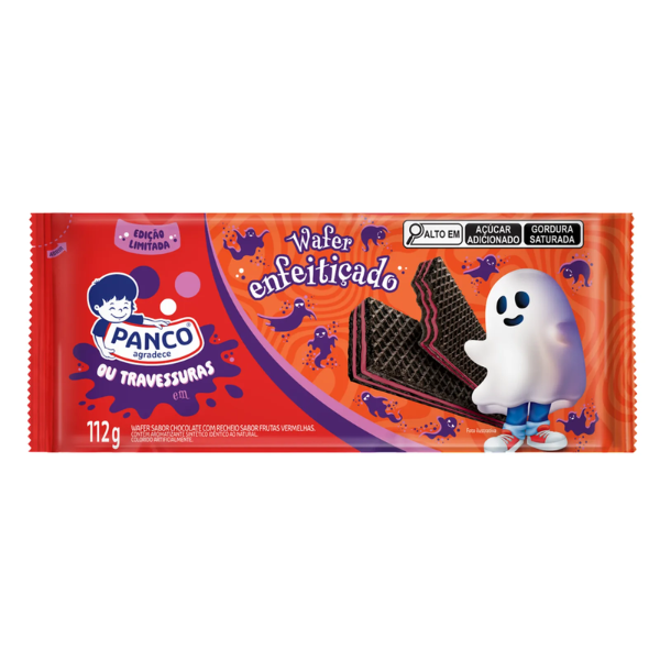 WAFER PANCO CHOCOLATE/FRUTAS VERMELHAS 112GR