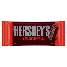 BARRA CHOC MEIO AMARGO HERSHEYS 75G 40%C