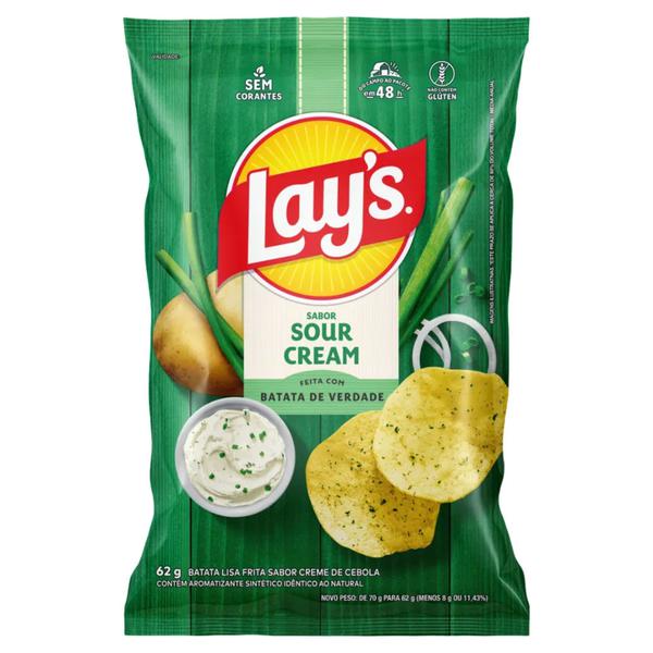 BATATA ELMA CHIPS CREAM LAYS 62G