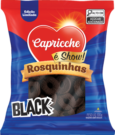 BISC ROSQ BLACK CAPRICCHE 300G