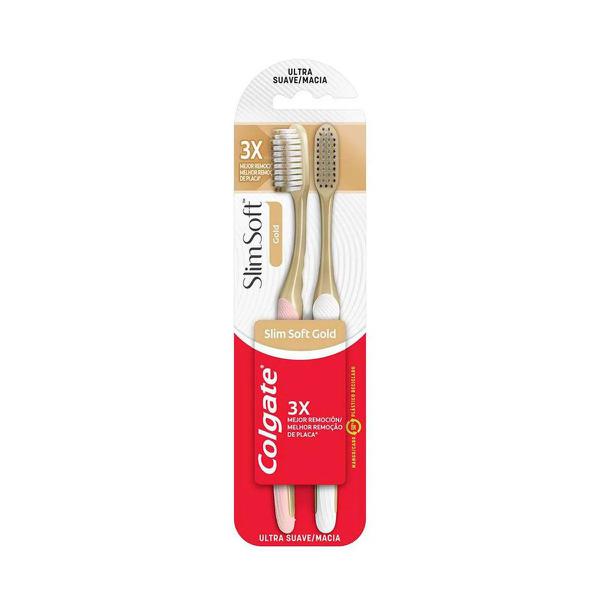 ESC DENT COLGATE 2UN SLIM SOFT GOLD