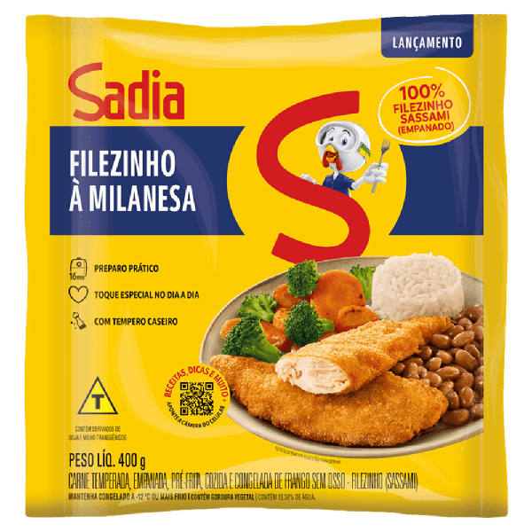 FILEZINHO FRAN EMP MILANESA SADIA 400G
